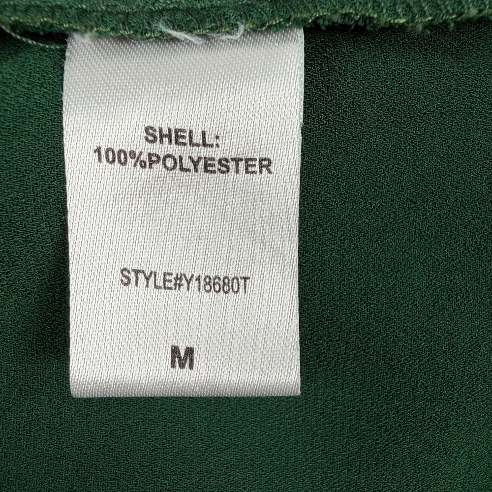 Pomander Place Peplum Top Sz M Hunter Green Cottage Dark Academia Romantic - Picture 7 of 8